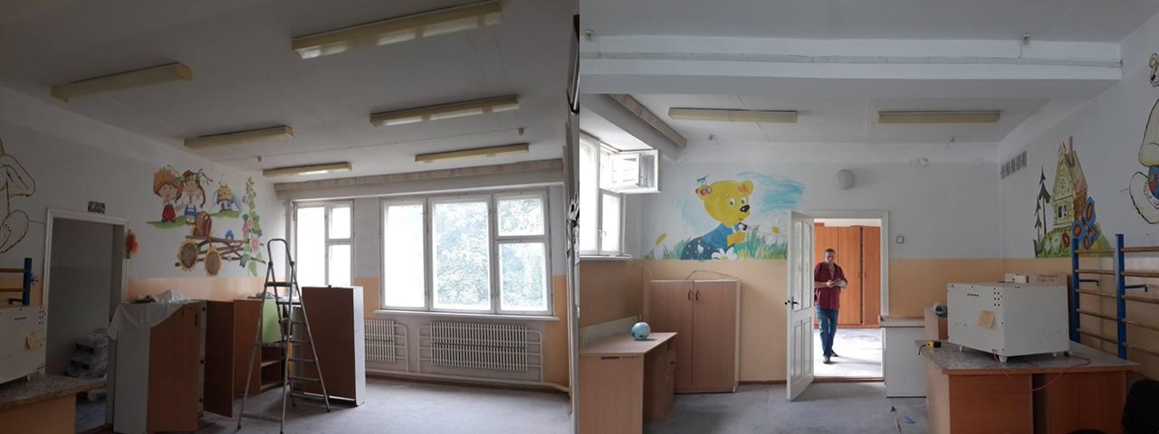 В Харьковском областном Доме ребёнка №3 сделали ремонт волонтеры (ФОТО)