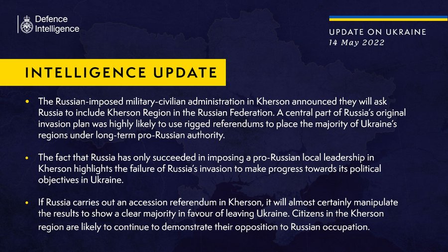 Россия планировала захватить часть регионов Украины и провести там референдумы. Но план провалился, - британская разведка