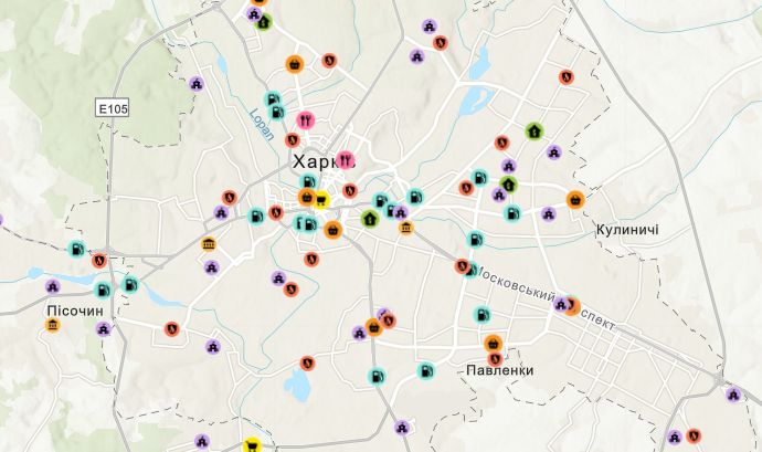 Пункти незламності и пункты обогрева в Харькове: карта