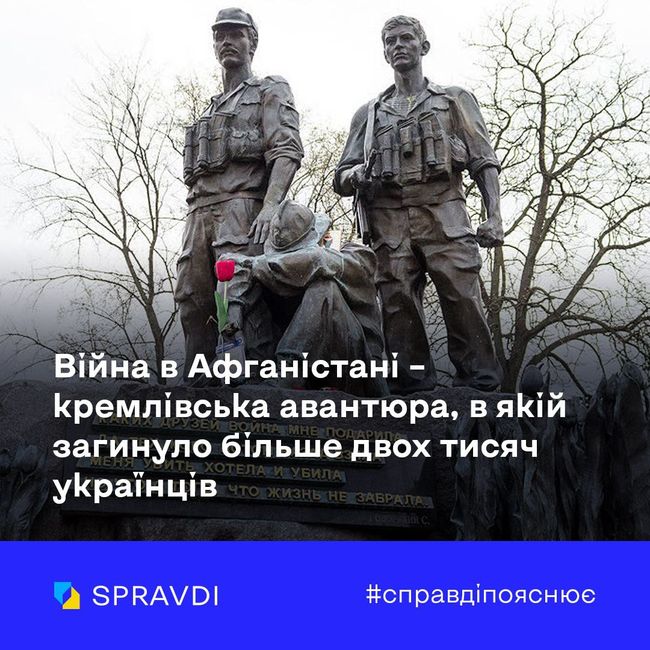 Війна в Афганістані – кремлівська авантюра, в якій загинуло більше двох тисяч українців