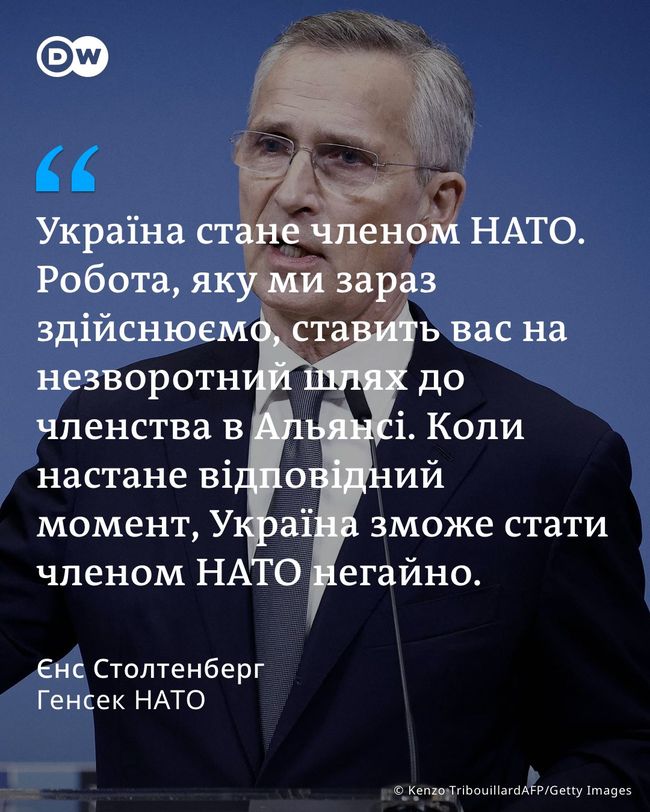 Україна з часом стане членом НАТО. Але не зараз