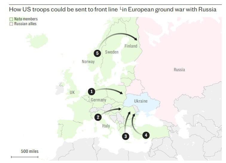 НАТО розробило маршрути перекидання військ США в Європу на випадок війни з росією, – The Telegraph