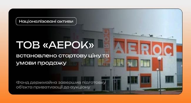 Україна збирається приватизувати газобетонні заводи Аерок за майже мільярд