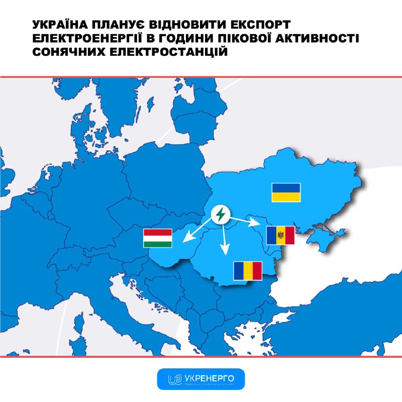 Україна у неділю відновить продаж електроенергії за кордон - Укренерго