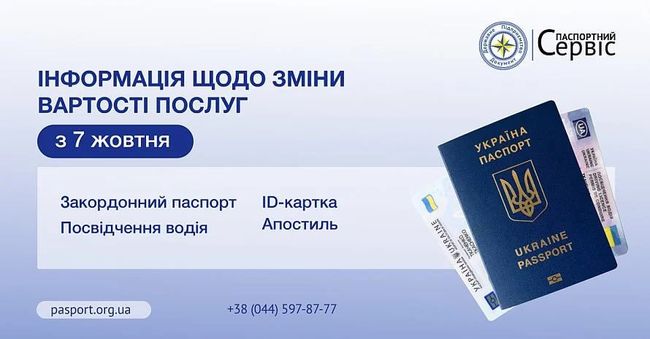 В Україні з 7 жовтня подорожчає оформлення паспортних документів — Паспортний Сервіс